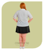 Camisa Plus Size Clássica com Detalhe na Manga Branca - Imagem 2